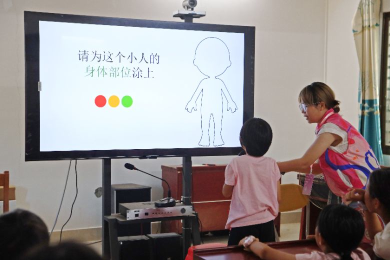 ��֪ʶ�������ߣ�һ��Ϊ����ͯ����"��ȫɡ"�ķ����ֽ���ʵ��  7��8�գ��㶫ҽ�ƴ�ѧ��΢�����ġ�־Ը������߽��㶫ʡտ���������صĽ���Сѧ��Ϊ�ġ����꼶��ѧ����չ�˶�ͯ������ר��