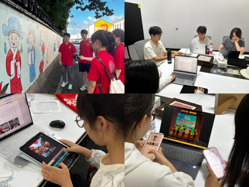 AI视频创作从采景、写脚本、视频生成、剪辑循环开展 通讯员唐一恬摄