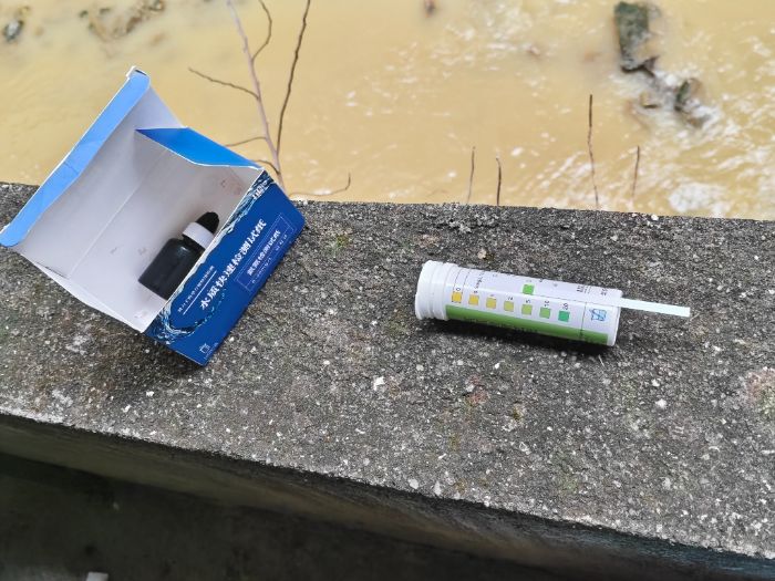 氨氮率检测的比色卡 宋天浩摄