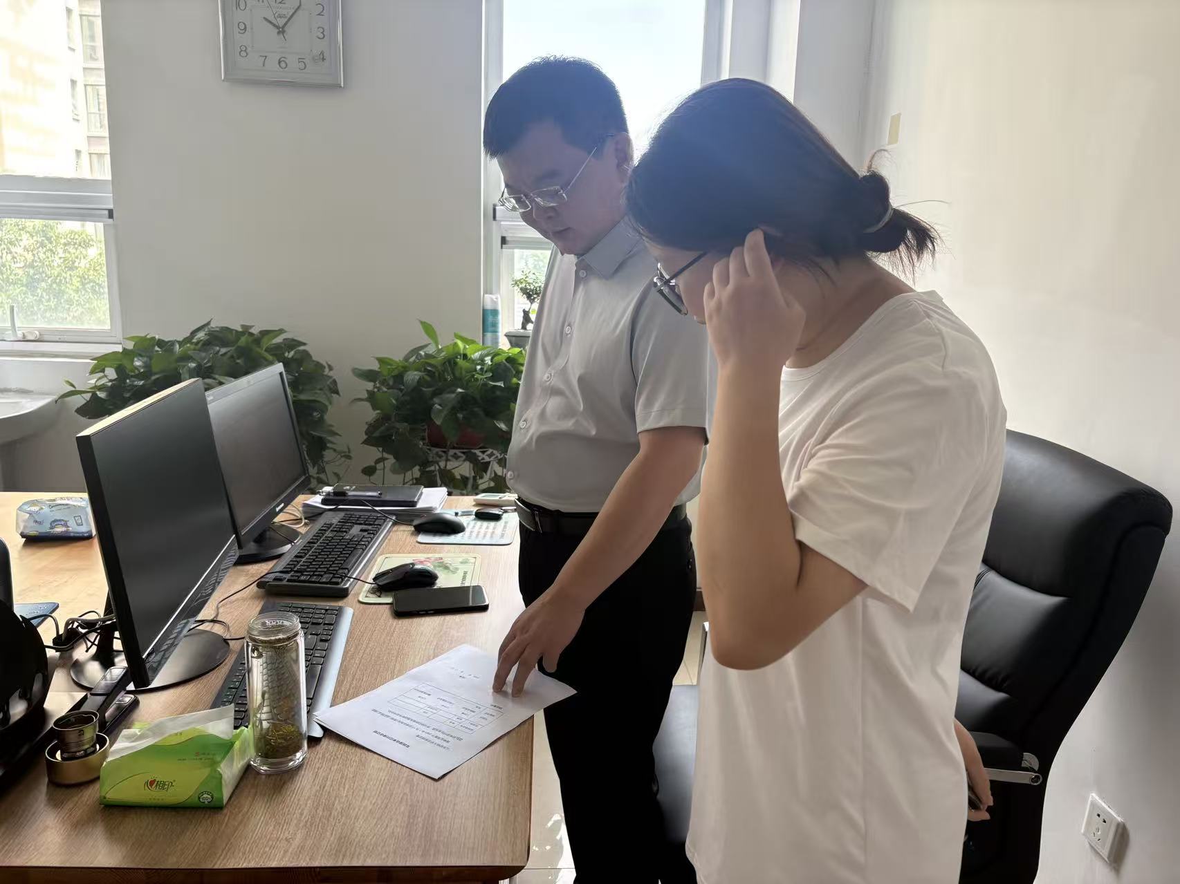 在沂南县妇幼保健调研